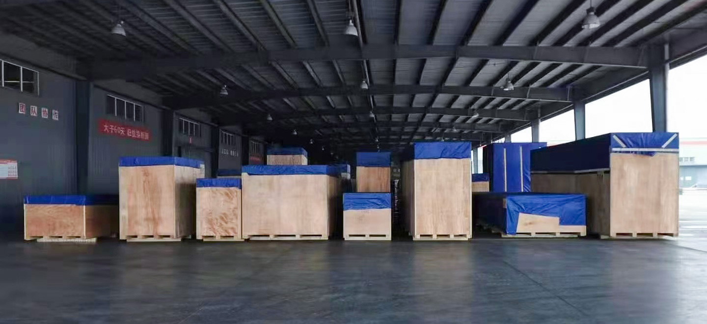 国外客户二手利乐整线运输